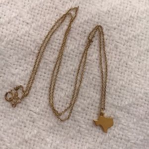 Texas Gold Dog Earred Necklace ✨